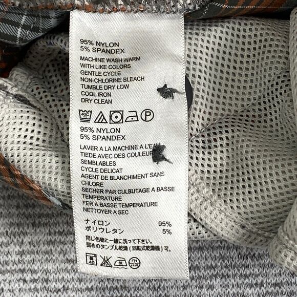 Tommy Bahama Paradise Tech Men's Shorts Size 34 Nylon Orange White Gray Fishing - Picture 7 of 16